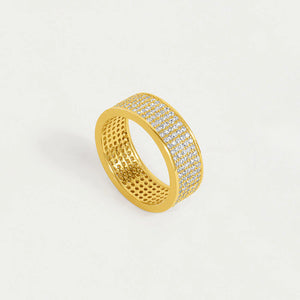 Petit Pave Thick Stacking Ring