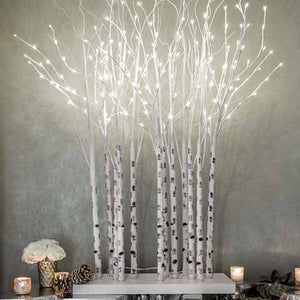 Clump of Lighted Aspen Trees 67"