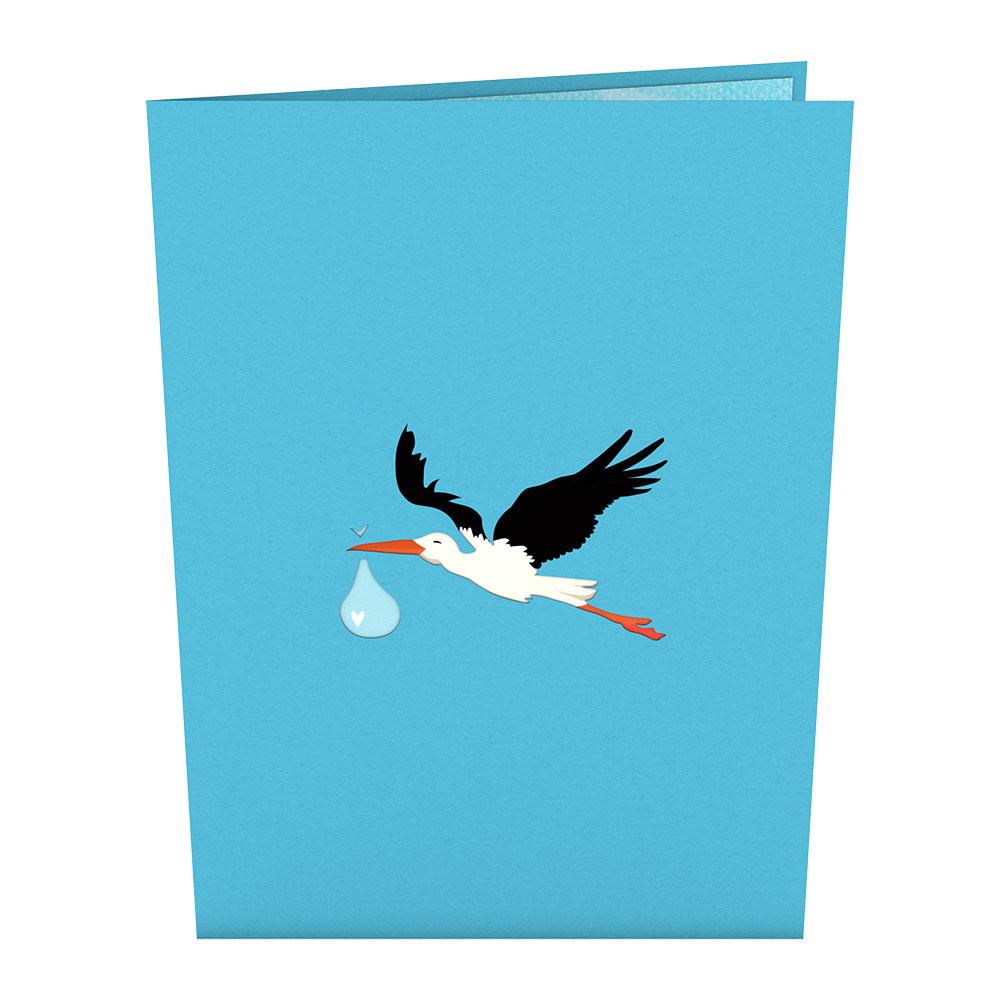 Blue Stork 3D card